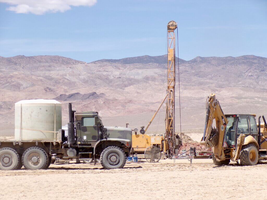 Drilling at Clayton Valley, Nevada (Fig.1)