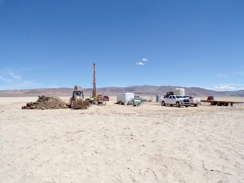 Drilling at Clayton Valley, Nevada (Fig.2)